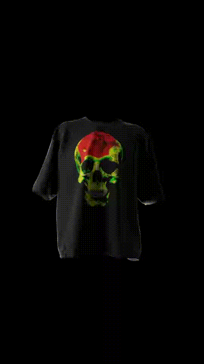 "SKULLY" BOXY TEE