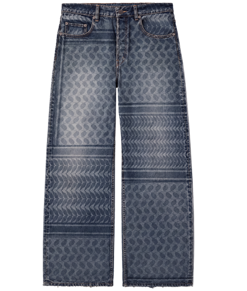 Keffiyeh Blue Denim