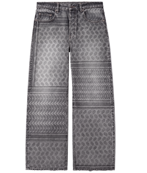 Keffiyeh Grey Denim