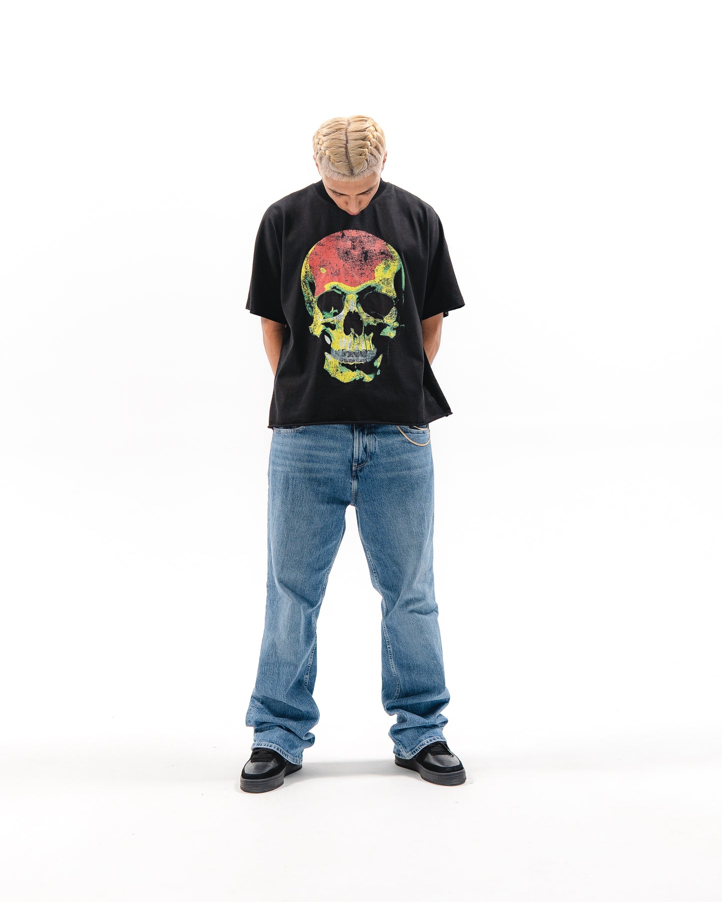"SKULLY" BOXY TEE