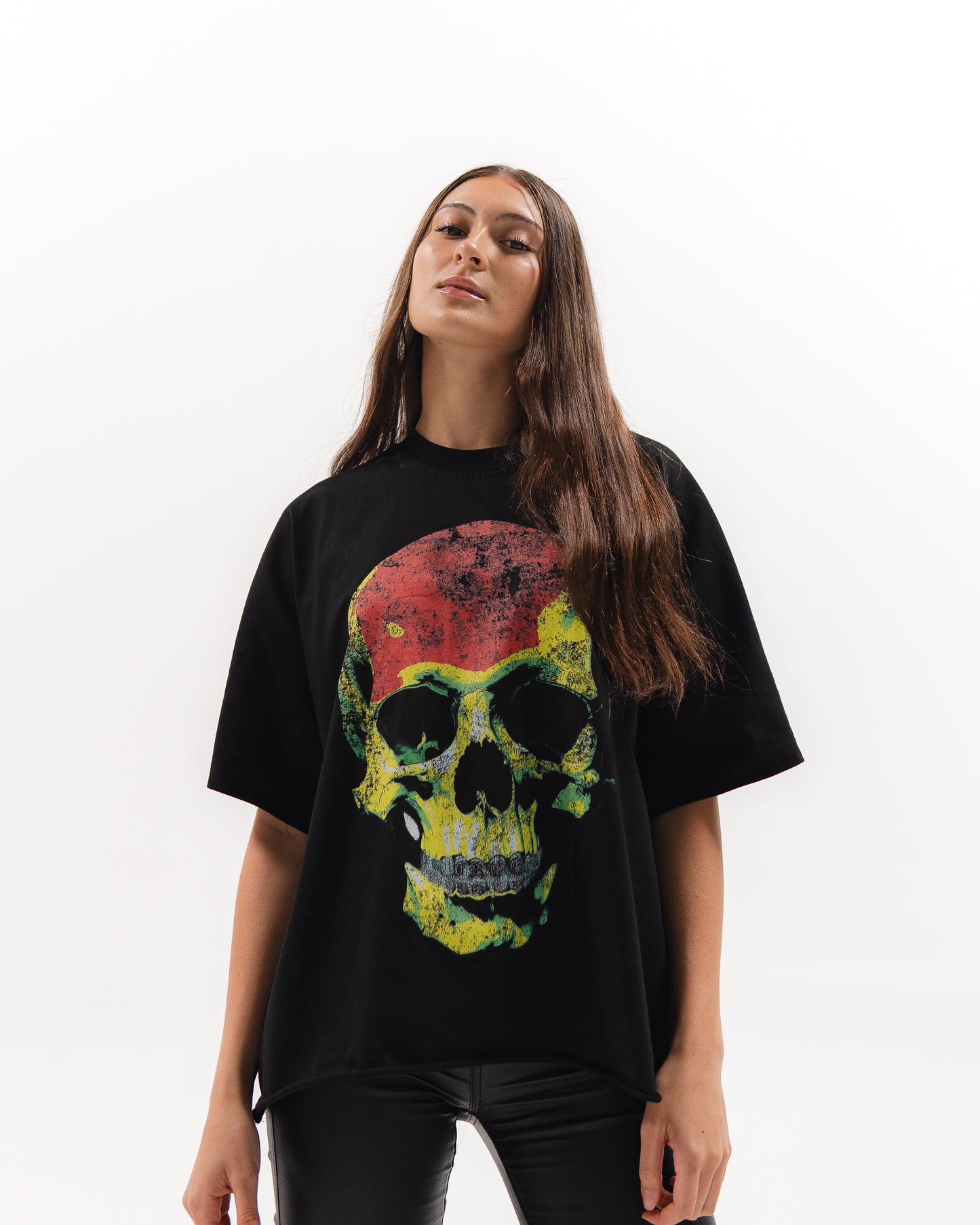 "SKULLY" BOXY TEE